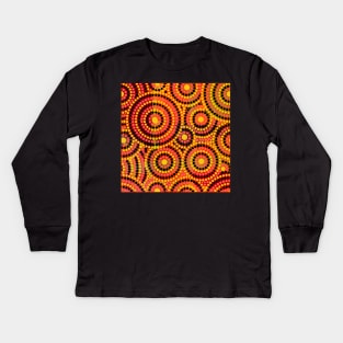 Awesome Aboriginal Dot Art Kids Long Sleeve T-Shirt